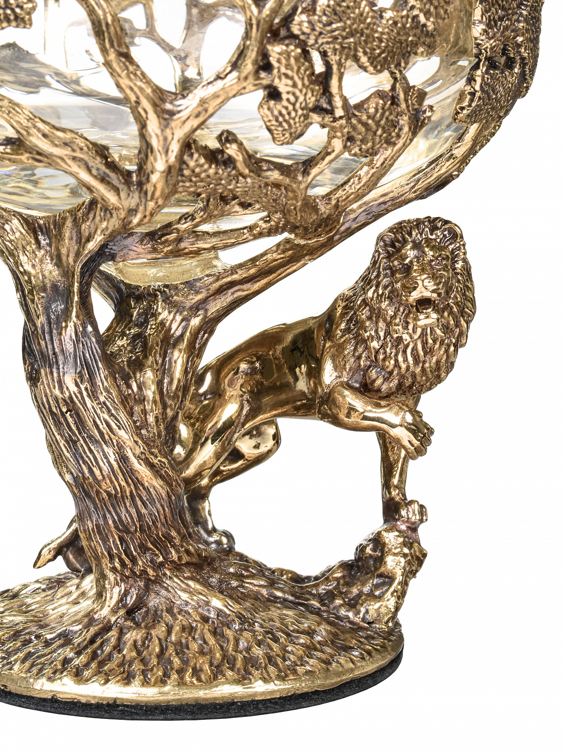 Бокал для коньяка "Лев" (ROYAL) 420 мл в деревянной шкатулке