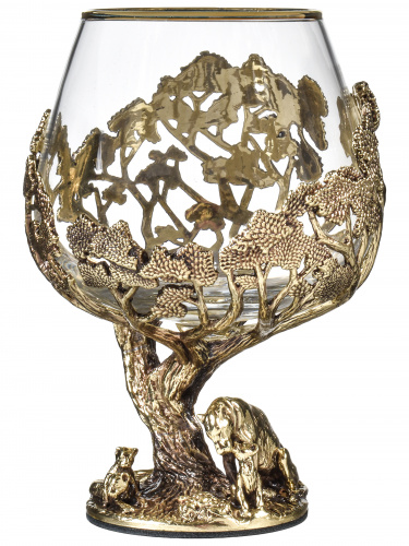 Бокал для коньяка "Львица" (ROYAL) 420 мл в подарочной коробке