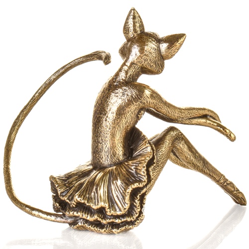 Статуэтка "Кошка"(латунь),  в коробке из дизайнерского картона