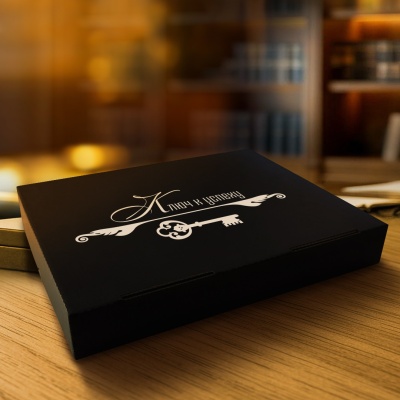 Плакетка наградная "Притча о папе", в картонной коробке