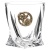 Набор 2 бокала для виски с накладкой "Водолей", в коробке из дизайнерского картона
