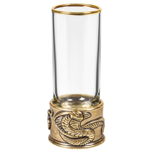 Стопка Патрон "Змея", в черной подарочной упаковке.