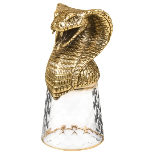 Набор 6 стопок-перевертышей со штофом "Змея", в коробке из дизайнерского картона