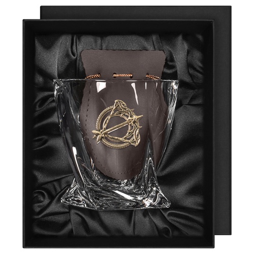 Бокал для виски с накладкой "Стрелец", в коробке из дизайнерского картона