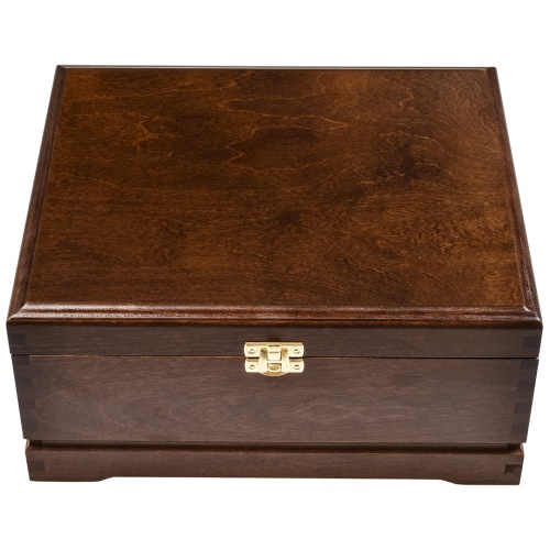 Набор 2 бокала для коньяка "Охота на Медведя" и "Охота на Лося", в шкатулке из массива