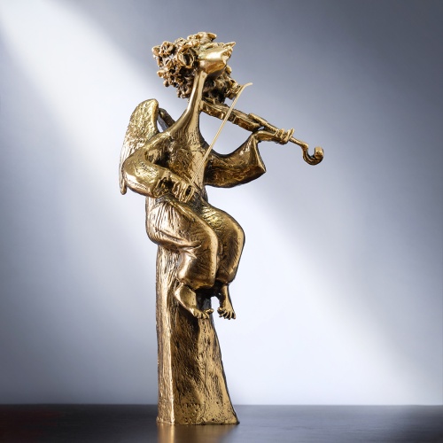 Статуэтка "Ангел со скрипкой", в черной подарочной упаковке.