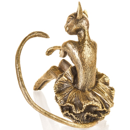 Статуэтка "Кошка"(латунь),  в коробке из дизайнерского картона