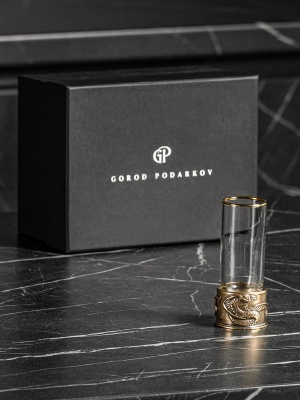 Стопка Патрон "Змея", в черной подарочной упаковке.