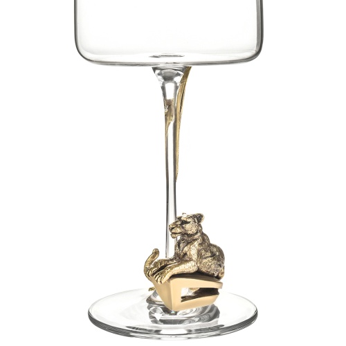 Набор 2 бокала для вина "Лев ЛОРД/Львица ЛОРД" в подарочной упаковке