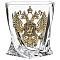 Бокал для виски "Квадро", накл."Большой герб России",камни,мешок, в картон. коробке 