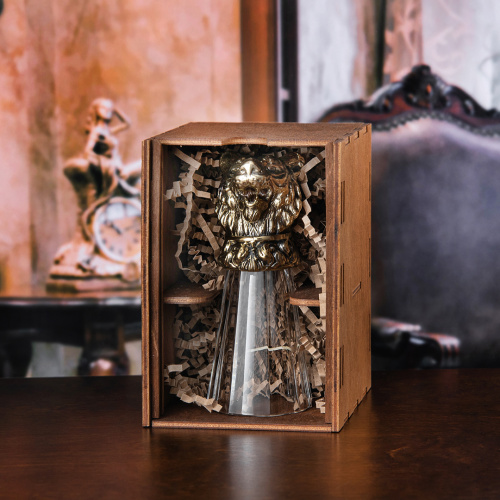 Лафитник-перевертыш "Тигр" в деревянной упаковке (Hanter)