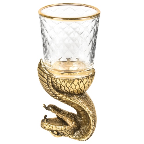 Набор 6 стопок-перевертышей со штофом "Змея", в коробке из дизайнерского картона