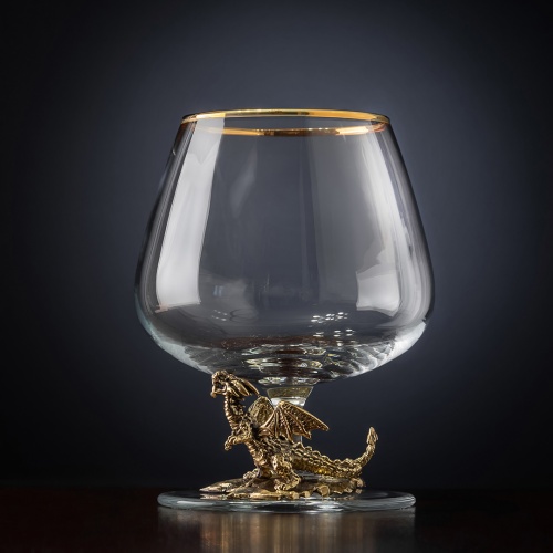 Набор из 2-х бокалов для коньяка "Дракон" в черной подарочной коробке