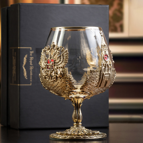 Бокал для коньяка 420 мл Россия в подарочной коробке