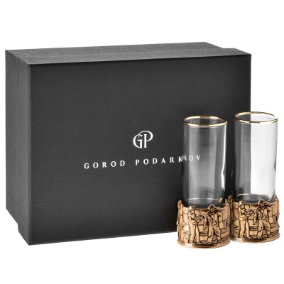 Набор 2 стопки патрон Профессии "Газовик",  в коробке из дизайнерского картона