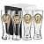 Набор 4 бокала для пива, накл. "Герб СССР" ВЕЛИКАЯ РОССИЯ ,в ч/б коробке